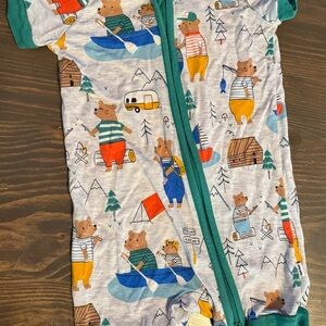 Little Sleepies Papa Bear Shorty Zippy 3-6mths